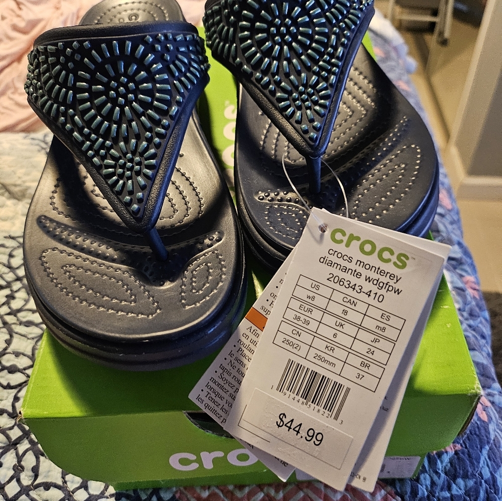 CROCS Monterey Diamante slides